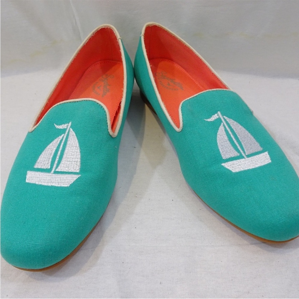 “SEYCHELLES” Weekenders Sailboat Embroidered flats Loafers